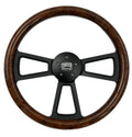 Steering Wheel Cover Black Burlwood Wrap for Peterbilt Kenworth (2010–2024)