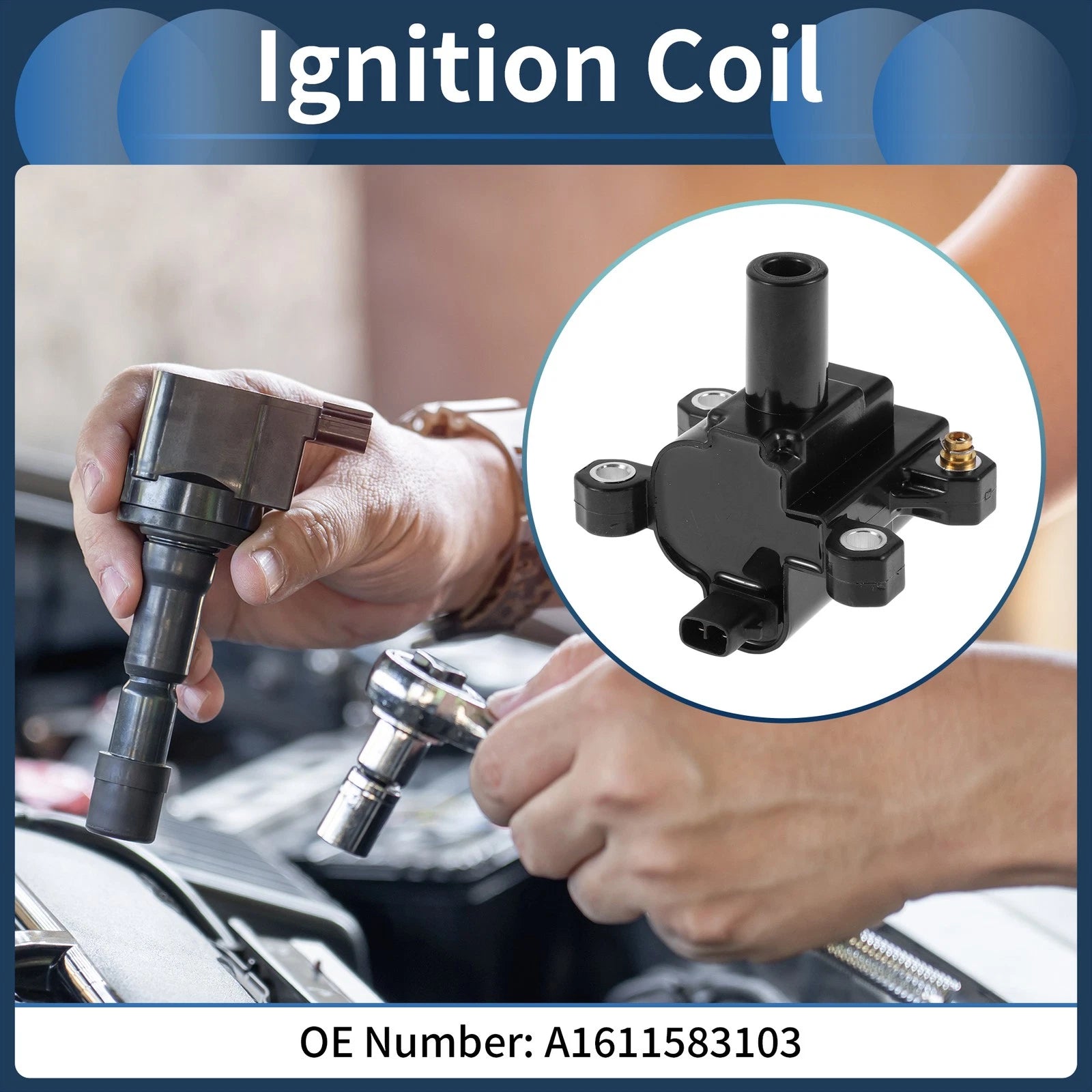 Ignition Coil Pack No.A1611583103 for Mercedes-Benz MB100 (2000)