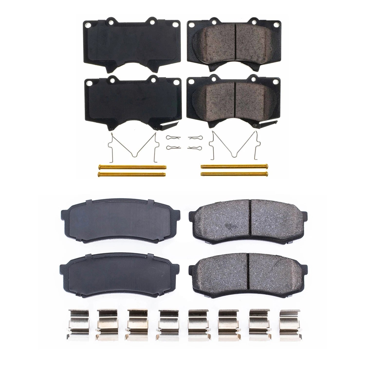 PowerStop Z17 Low-Dust Ceramic Disc Brake Pads Kit for 4Runner GX470 (2003–2009)