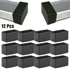 12 Pcs Chair Protector for Office Furniture - Black Wear-resistant