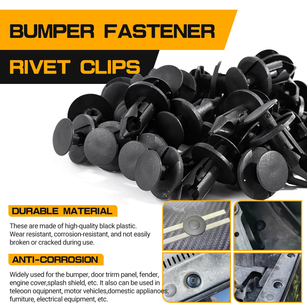 Set of 1500 Bumper Clips for Auto Car Plastic Rivets