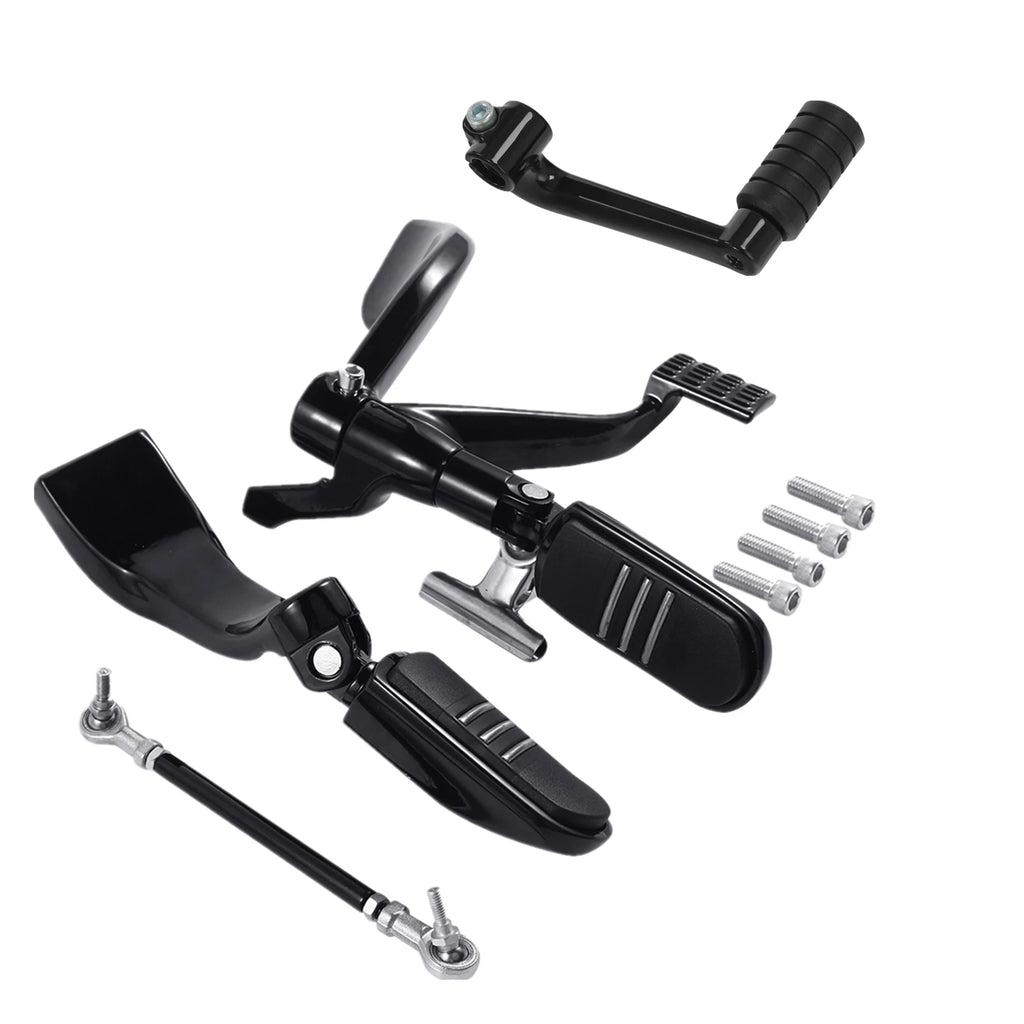 Mid Control Shifter Lever Foot Peg Kit for Harley Sportster 883 1200 (2004–2013)