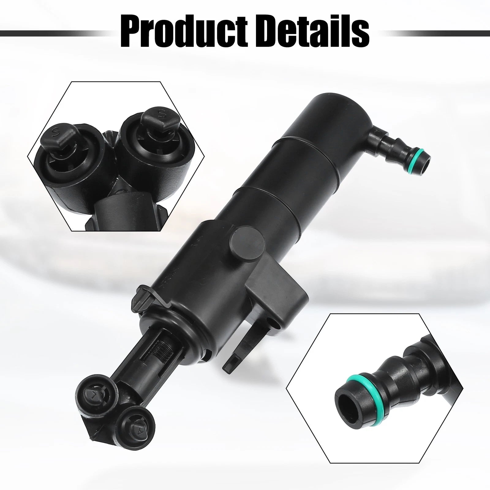 Headlight Washer Nozzle Set for Mercedes-Benz E350 E550 E63 AMG (2006–2016)