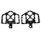 Foot Pegs for Harley Davidson Softail Dyna Touring Black CNC Aluminum L&R Set