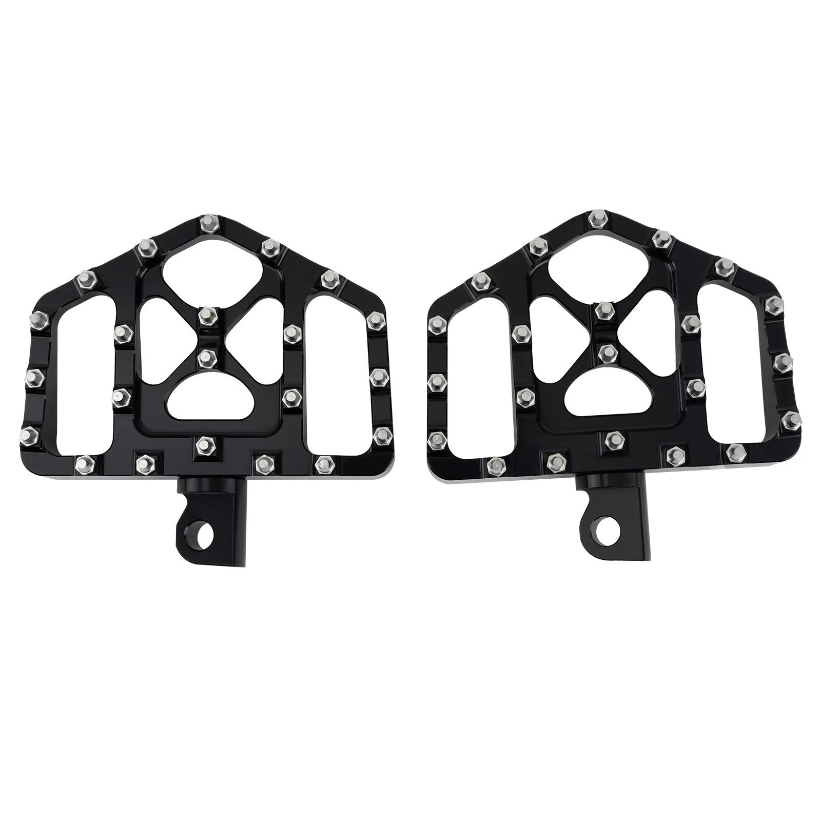 Foot Pegs for Harley Davidson Softail Dyna Touring Black CNC Aluminum L&R Set