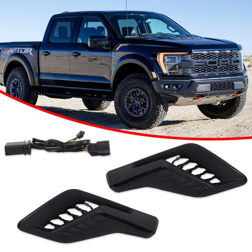 Dynamic LED Side Fender Marker Light for Ford F-150 Raptor (2022–2023)