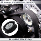 Drive Belt Idler Pulley for Mercedes-Benz M-Class (2005-2011) 1 x Black