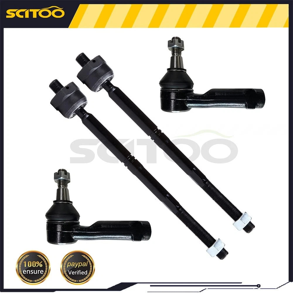 Set of 4 Tie Rod End Links for Lincoln Mark LT (2006–2008)
