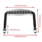 6" BBQ Smoker Spring Handle with Mounting Bracket for Grill Wood Stove