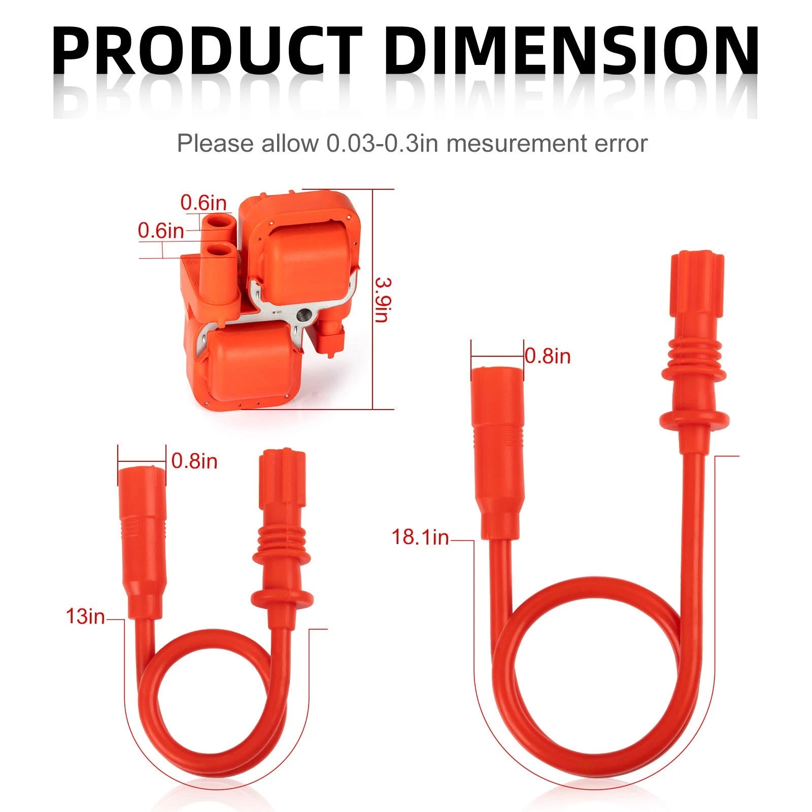 Ignition Coil 4010425 4014007 for Polaris Scrambler 1000 Sportsman 1000 850 SP (2014–2023)