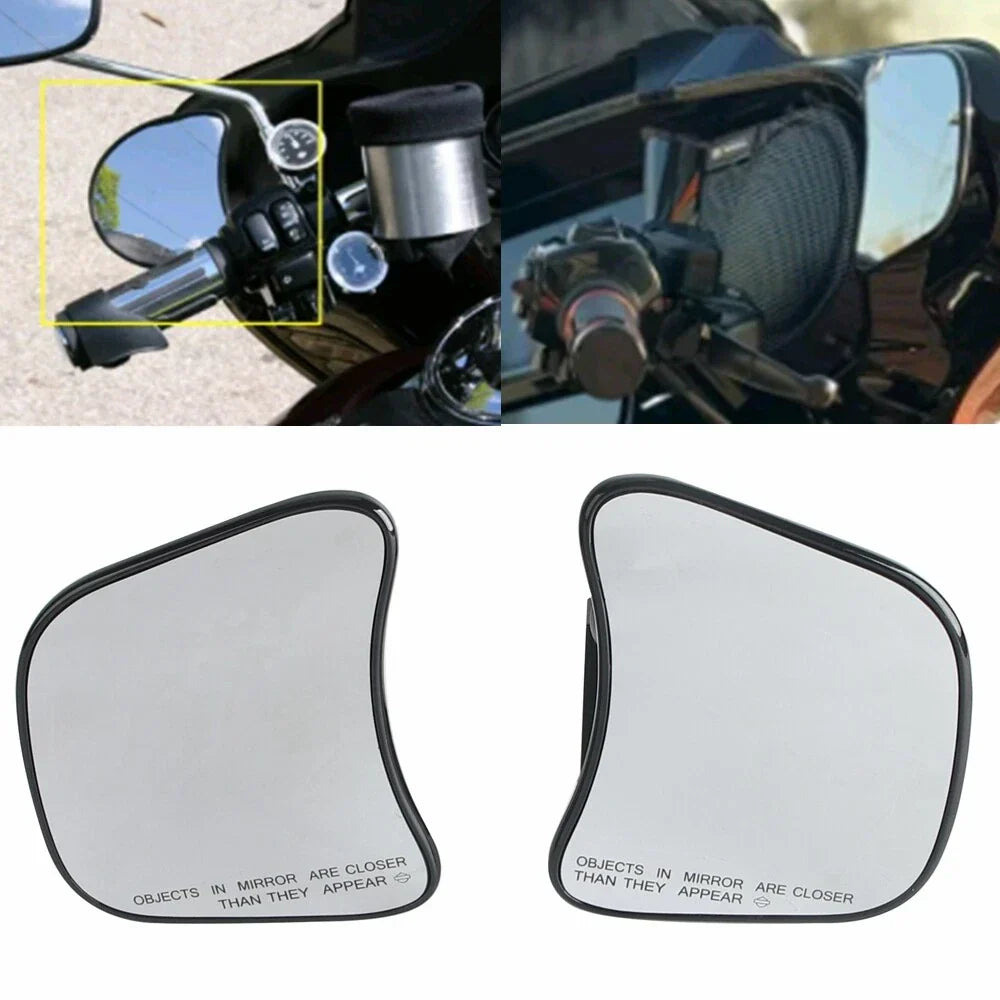 Black Fairing Mount Rearview Side Mirrors for Harley CVO Street Glide (24)