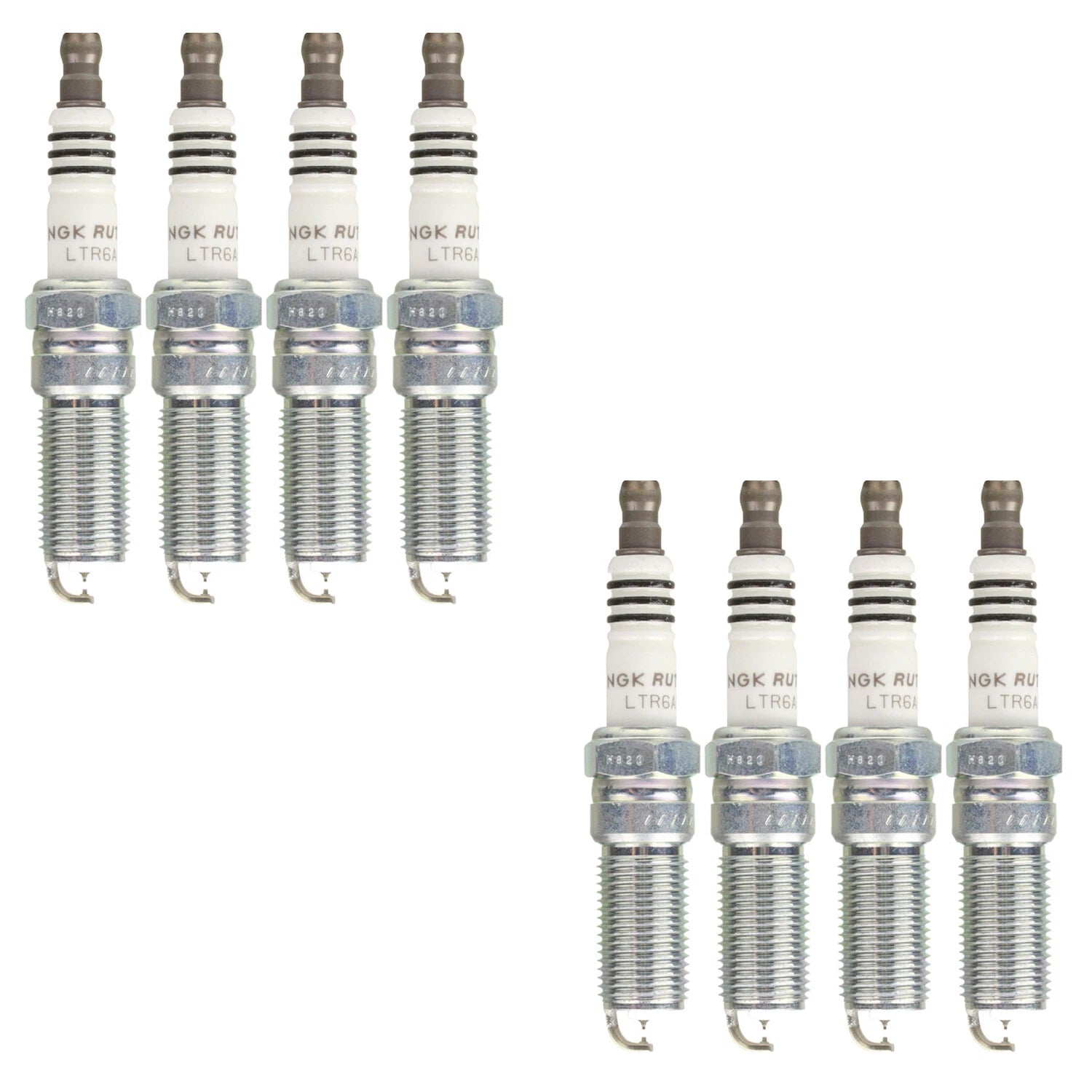 Set of 8 NGK Ruthenium HX Spark Plugs TR6AHX for Camaro Crown Victoria (1990–2023)
