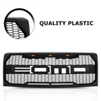 Front Bumper Grille for Ford F150 (2009-2014) Mesh with Wire Harness