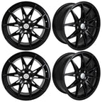 Set of 4 18x8 Alloy Wheels for 5x114.3 PCD 40mm Offset Matt Black