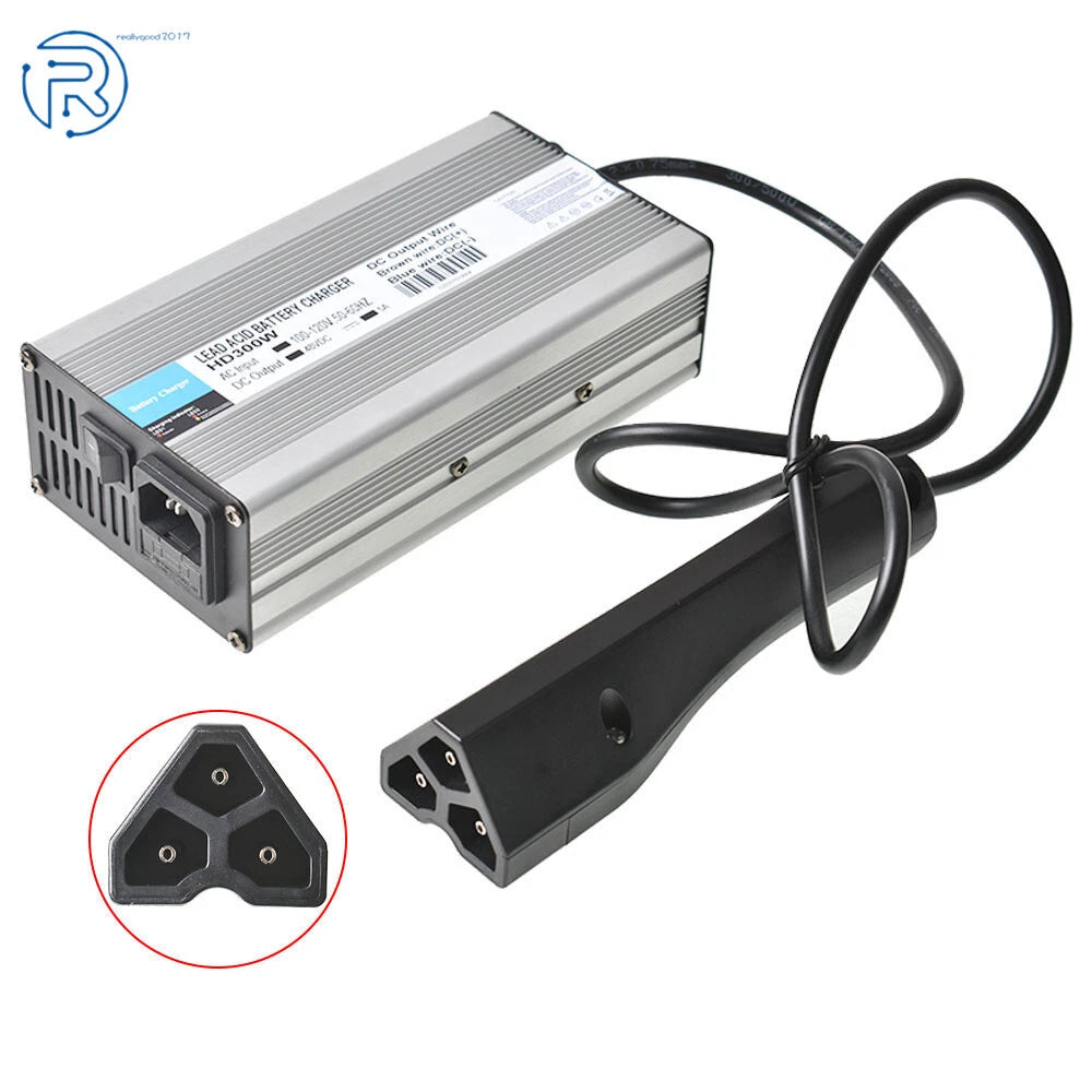 48V 5A Battery Charger for EZGO RXV Golf Cart (RXV Style Plug)