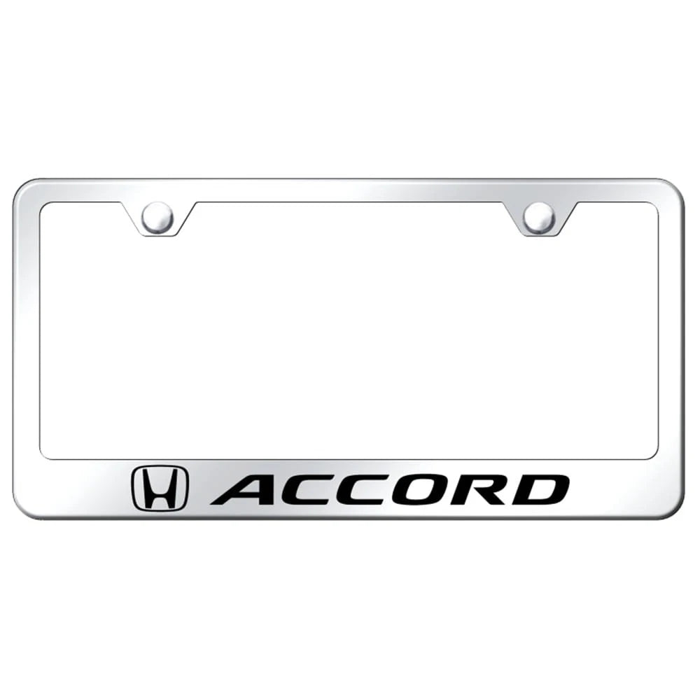 Stainless Steel License Plate Frame - Officially Licensed for Honda Accord