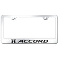Stainless Steel License Plate Frame - Officially Licensed for Honda Accord
