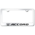 Stainless Steel License Plate Frame - Officially Licensed for Honda Accord