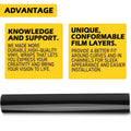 1.5m Gloss Black Vinyl Wrap Film Decal for Car (Universal)