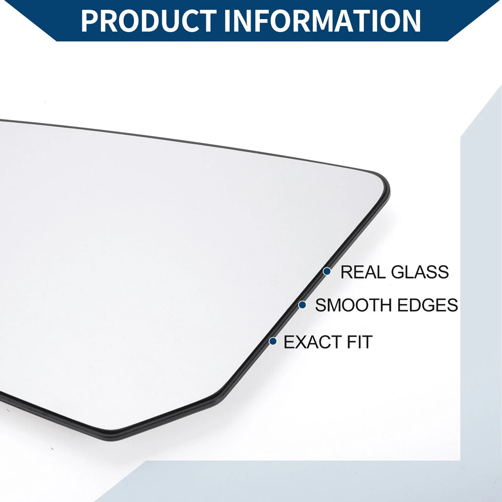 Heated Left Side Mirror Glass for Chevrolet Traverse (2018–2023)