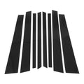 8 Pcs Door Pillar Window Trim for BMW X5 (2007–2013) Black