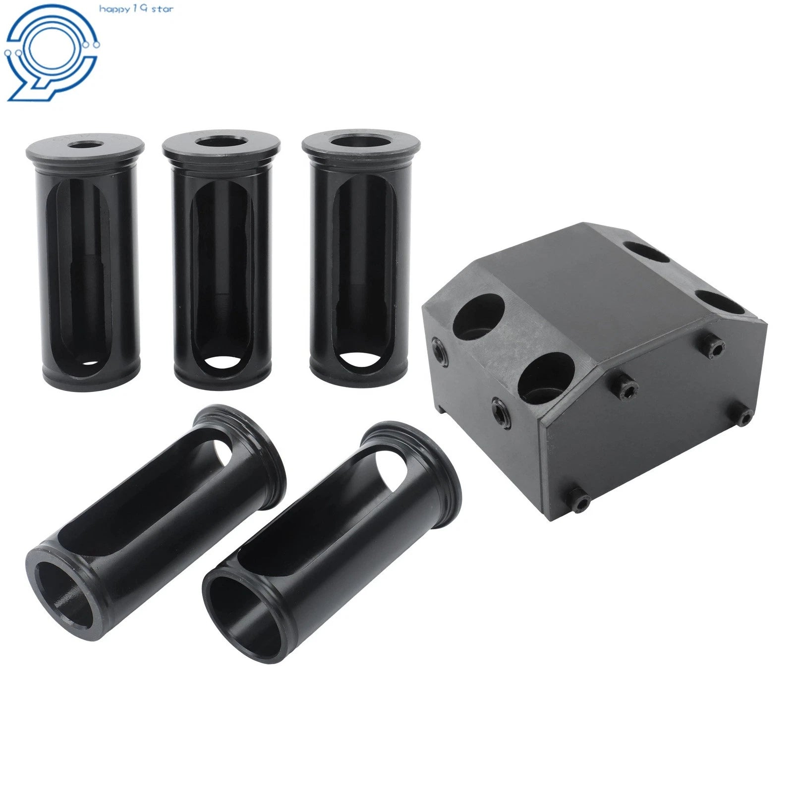 CNC Lathe Turret Tool Block BOT20 1-1/2" with 5 Reduction Sleeves