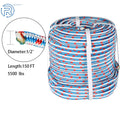 16 Strand Braided Arborist Tree Rope 1/2" x 150FT for Rigging