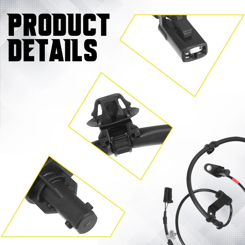 2Pcs ABS Wheel Speed Sensor for Hyundai Santa Fe (2013–2018)