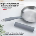Heat Resistant Silicone Pot Handle Cover Non Slip Grip Protector