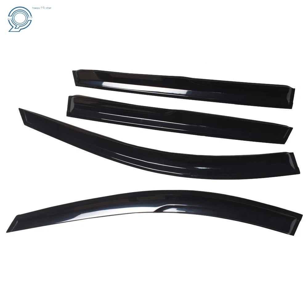 Set of 4 Black Window Visors for Nissan Rogue (2014-2019)