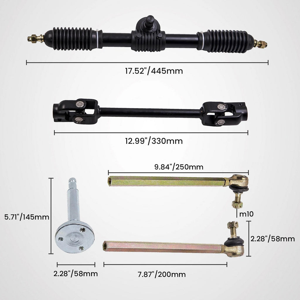Adjustable Steering Wheel Kit for Go Kart 110cc (Year Unknown)