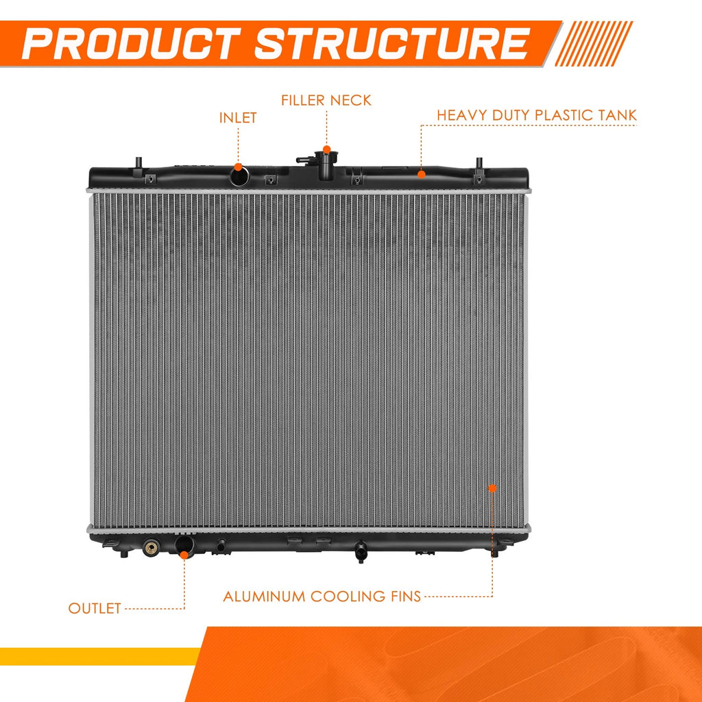 Aluminum Core Cooling Radiator for Honda Pilot (2023–2025) DPI-13947