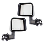 Set of 2 Heated Power Mirrors for Jeep Wrangler (2011–2013) Textured Black