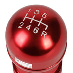 J2 Universal Aluminum Shift Knob Red Teardrop Shape w/ Thread Adapters