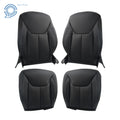 Set of 2 Black Leather Seat Covers for Jeep Wrangler (2013–2017)