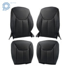 Set of 2 Black Leather Seat Covers for Jeep Wrangler (2013–2017)