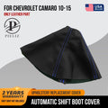 Shift Boot for Chevrolet Camaro (2010–2015) Blue Stitch PVC Leather