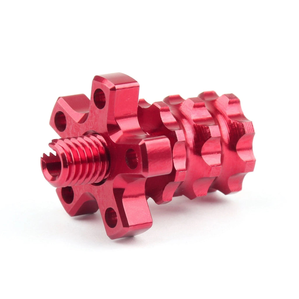 CNC Clutch Cable Adjuster Screw for Motorcycle (8mm Thread, Red)