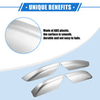 Set of 4 Roof Rack Side Rails End Covers for Toyota 4Runner (2003–2009) Silver Tone