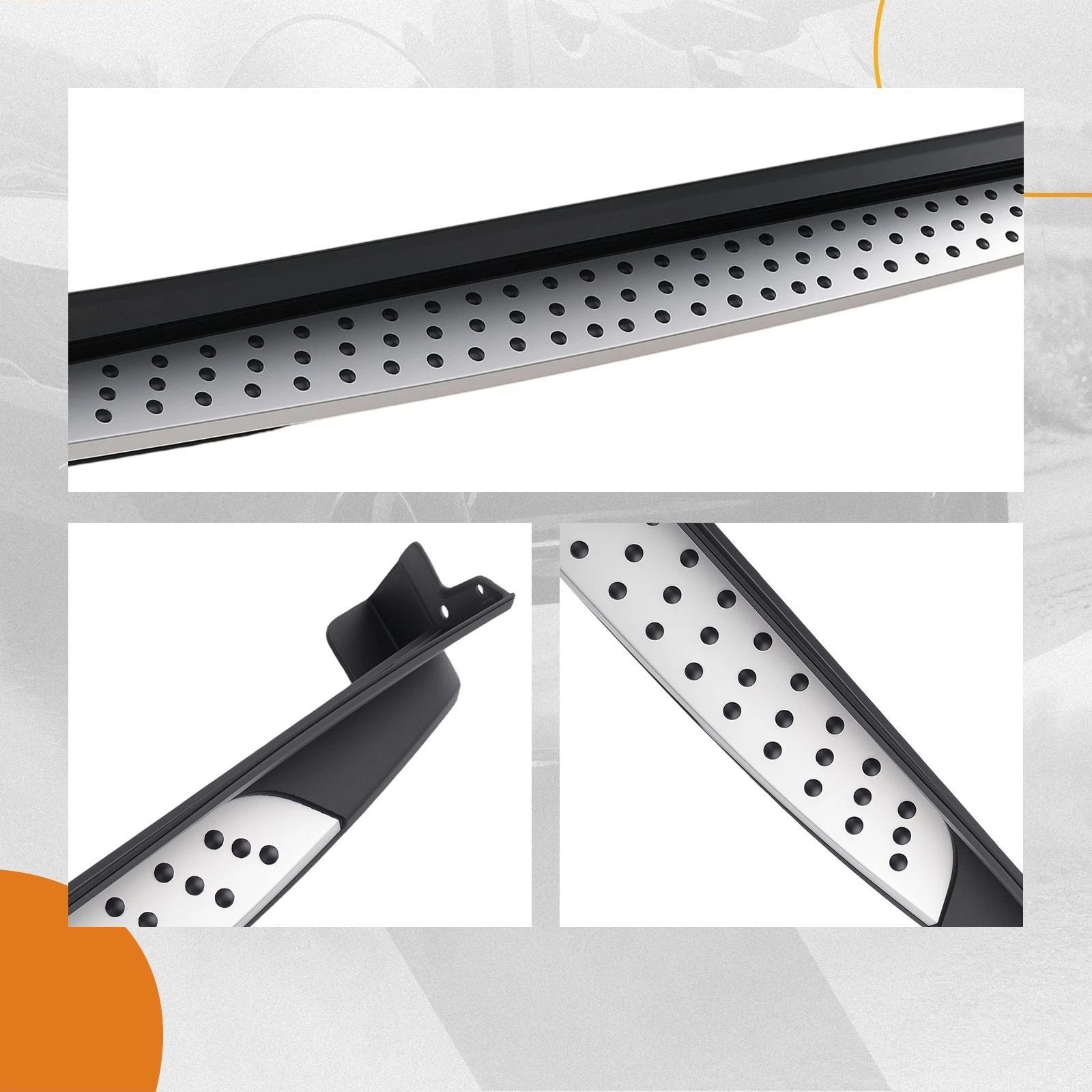 Set of 2 Running Boards Side Step Bars for Hyundai Santa Fe (2019–2023)