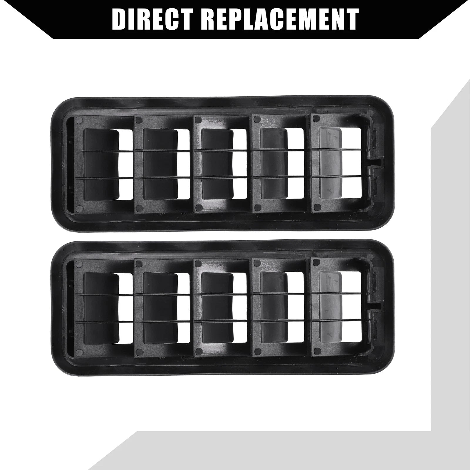 Set of 2 Back Panel Air Vent Grilles for GMC Chevrolet Silverado 