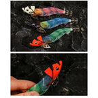 Squid Jig Glow Egi Sinker Set of 4 (7g, 10g, 15g, 20g) for Sea Fishing