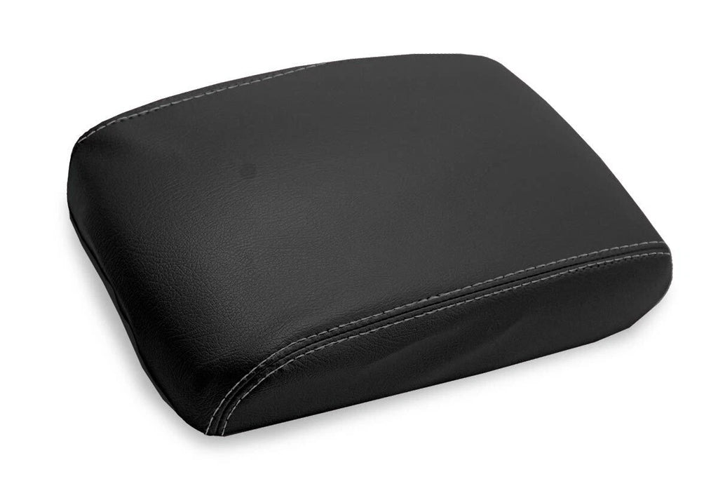 Console Lid Pull Over Cover Leather for Infiniti FX35 (2009–2012) Gray Stitch