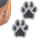 Rhinestone Paw Footprint Stickers for Car Decal (Universal Fit)
