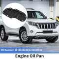 1 Pc Engine Oil Pan No.1210250140 for Toyota Land Cruiser (2007) Steel Black
