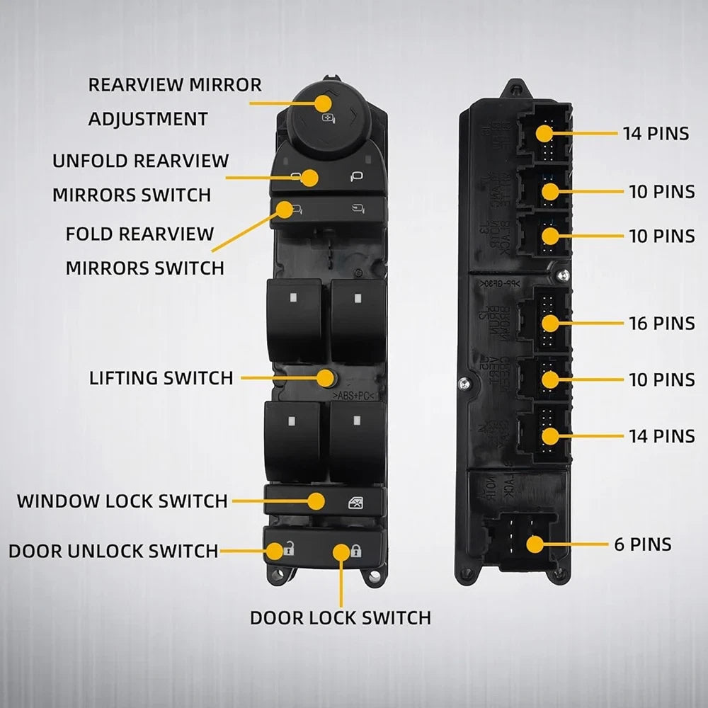 Door Window Switch Panel Control for Chevrolet GMC Cadillac (2007–2014)
