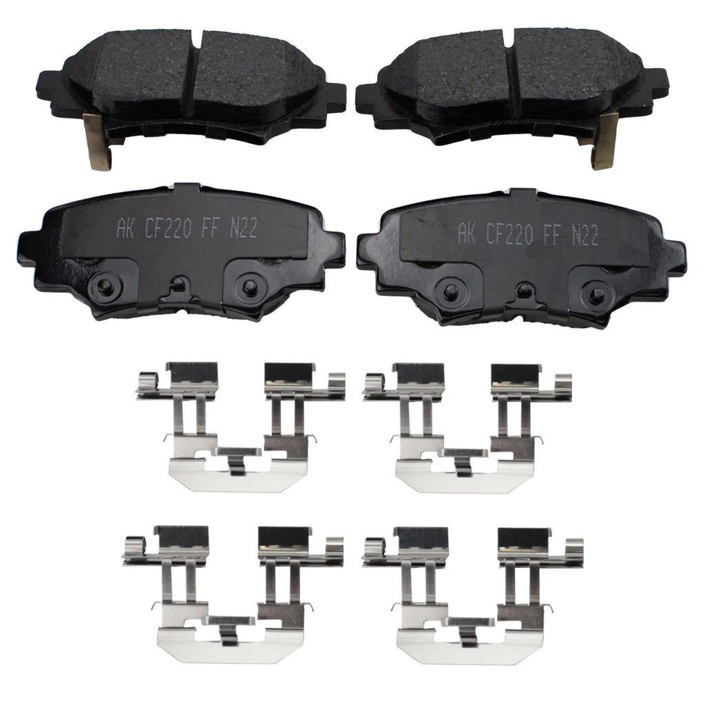 DuraGo Rear Rotors & Akebono ProACT Ceramic Brake Pads for Mazda 3 Sport (2004–2013)