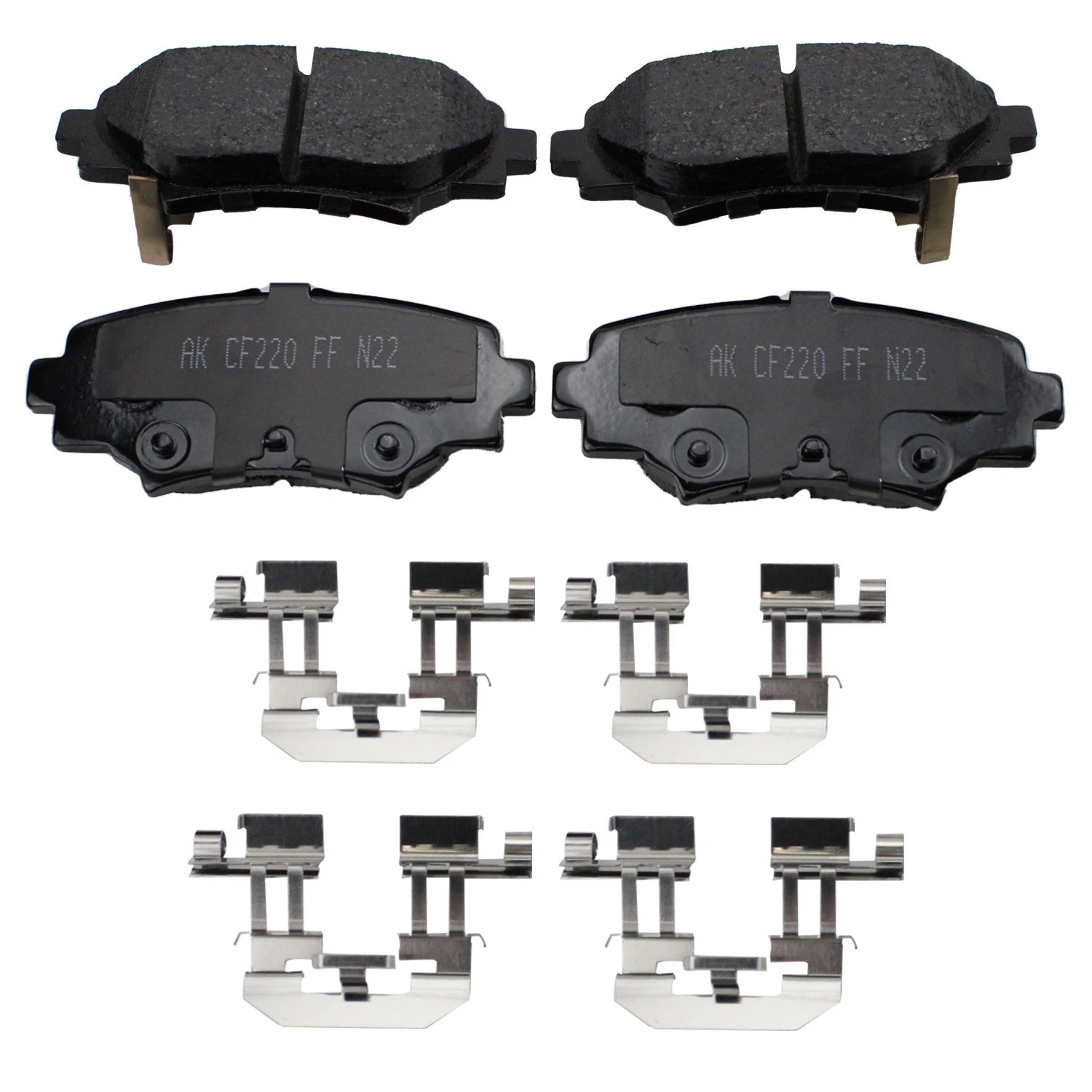 DuraGo Rear Rotors & Akebono ProACT Ceramic Brake Pads for Mazda 3 Sport (2004–2013)