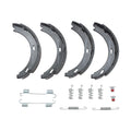 Set of 2 Hella 355050431 Rear Parking Brake Shoes for Mercedes-Benz C240, C320, SLK350 (2001–2006)