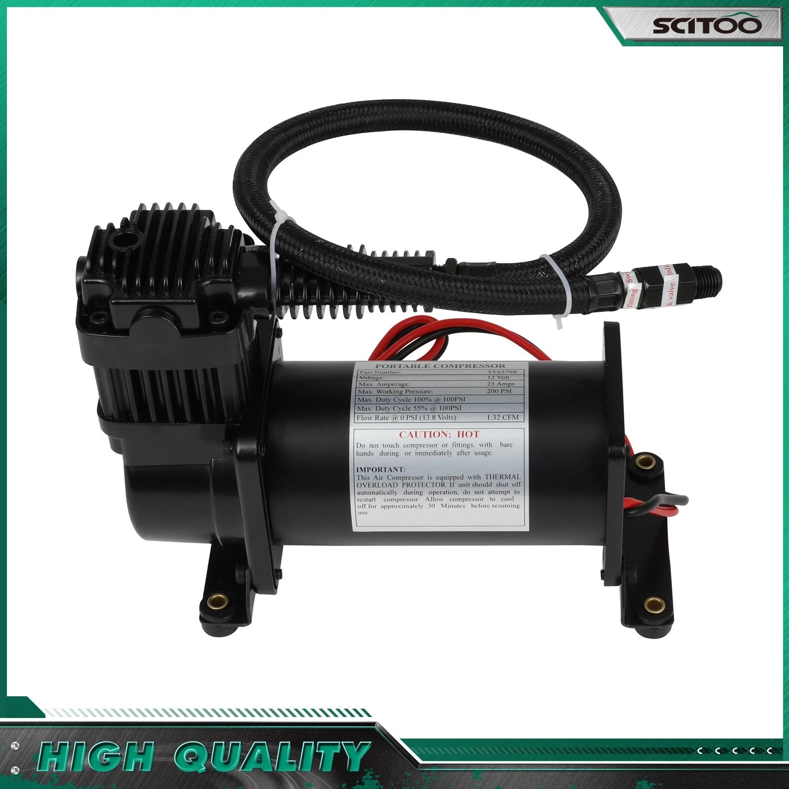 12V 200PSI Air Compressor Kit for Train Horns (Universal)